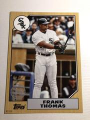 Frank Thomas [5x7 Gold] #T87-7 Baseball Cards 2022 Topps 1987 Prices