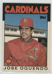 Jose Oquendo Baseball Cards 1986 Topps Traded Tiffany Prices