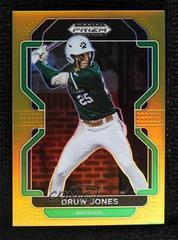 Druw Jones [Gold] #PDP2 Baseball Cards 2022 Panini Prizm Draft Picks Prices