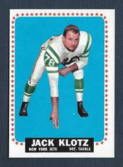 Jack Klotz #116 Football Cards 1964 Topps Prices
