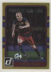 Andres Iniesta [Gold] #35 Soccer Cards 2016 Panini Donruss Production Line Prices