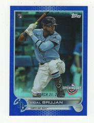 Vidal Brujan [Blue Foil] Baseball Cards 2022 Topps Opening Day Prices