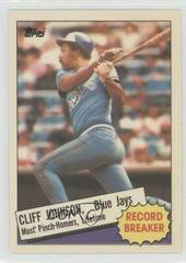 Cliff Johnson Baseball Cards 1985 Topps Tiffany Prices