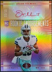 Jalen Tolbert [Red] #RE-JT Football Cards 2022 Panini Illusions Rookie Endorsements Autographs Prices