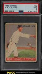 Horace Ford Baseball Cards 1933 Goudey Prices