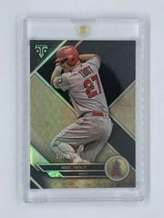 Mike Trout [Onyx] #4 Baseball Cards 2017 Topps Triple Threads Prices