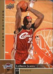 LeBron James [Gold] Basketball Cards 2009 Upper Deck First Edition Prices