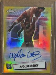 Apollo Crews [Gold Refractor] #A-AC Wrestling Cards 2021 Topps Chrome WWE Autographs Prices