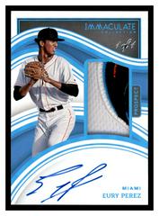 Eury Perez [Prospect Patch Autograph Platinum] #4 Baseball Cards 2023 Panini Immaculate Prices