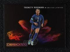 Trinity Rodman #8 Soccer Cards 2022 Panini Obsidian Black Colorblast Prices