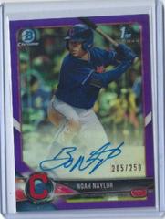 Noah Naylor [Purple Refractor] Baseball Cards 2018 Bowman Draft Chrome Picks Autographs Prices