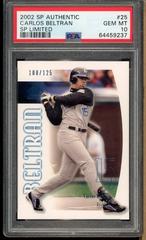 Carlos Beltran #25 Baseball Cards 2002 SP Authentic Prices
