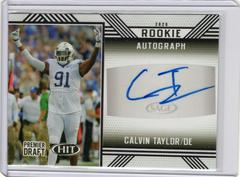Calvin Taylor [Black] #A3 Football Cards 2020 Sage Hit Rookie Autograph Prices
