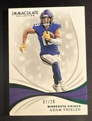 Adam Thielen #57 Football Cards 2019 Panini Immaculate Collection Prices