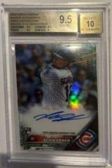 Kyle Schwarber [Green Refractor] #RA-KSC Baseball Cards 2016 Topps Chrome Rookie Autographs Prices