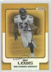 Ray Lewis [Gold Refractor] #12 Football Cards 2006 Topps Finest Prices