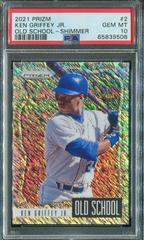 Ken Griffey Jr. [Purple Shimmer] #OS-2 Baseball Cards 2021 Panini Prizm Old School Prices