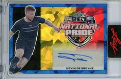 Kevin De Bruyne [Blue Crystal] Soccer Cards 2022 Leaf Metal National Pride Autographs Prices
