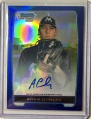 Adam Conley [Autograph Blue Refractor] #BCAAC Baseball Cards 2012 Bowman Chrome Prospects Prices