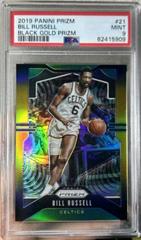 Bill Russell [Black Gold Prizm] Basketball Cards 2019 Panini Prizm Prices
