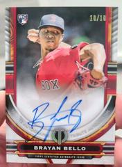 Brayan Bello [Red] #TA-BBE Baseball Cards 2023 Topps Tribute Autographs Prices