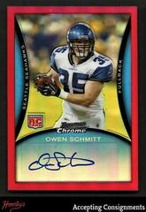 Owen Schmitt [Autograph Red Refractor] Football Cards 2008 Bowman Chrome Prices