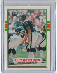 Billy Joe Tolliver #86T Football Cards 1989 Topps Traded Prices