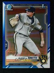 Russell Smith [Blue Refractor] #BDC-113 Baseball Cards 2021 Bowman Draft Chrome Prices