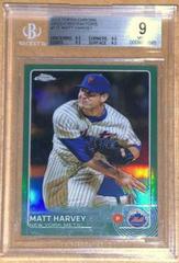 Matt Harvey [Green Refractor] #115 Baseball Cards 2015 Topps Chrome Prices