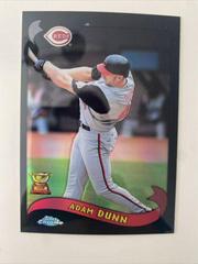 Adam Dunn [Black Refractor] #440 Baseball Cards 2002 Topps Chrome Prices
