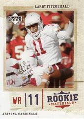 Larry Fitzgerald Football Cards 2005 Upper Deck Rookie Materials Prices