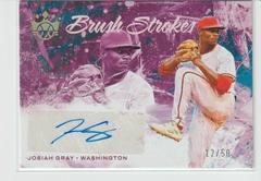 Josiah Gray [Holo Gold] #BS-JG Baseball Cards 2022 Panini Diamond Kings Brush Strokes Autograph Prices