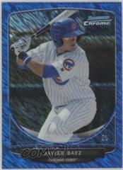 Javier Baez [Blue Wave] #CC1 Baseball Cards 2013 Bowman Chrome Cream of the Crop Mini Refractor Prices
