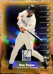 Tony Gwynn [Die Cut] #9 Baseball Cards 1998 Donruss Elite Prices