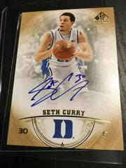Seth Curry Basketball Cards 2013 SP Authentic Prices