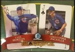 Christopher Paciolla, Cade Horton Baseball Cards 2022 Bowman Draft Blackjack Prices