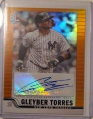 Gleyber Torres [Electric Orange Autograph] #56 Baseball Cards 2023 Topps Big League Prices