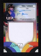 Trea Turner Baseball Cards 2023 Topps World Classic WBC Autograph Relics Prices