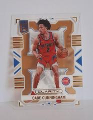 Cade Cunningham [Gold] Basketball Cards 2022 Panini Donruss Elite Clarity Prices