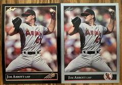 Jim Abbott [Black Gold] #1 Baseball Cards 1992 Leaf Prices