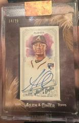 Ozzie Albies [Black] #MA-OA Baseball Cards 2018 Topps Allen & Ginter Framed Mini Autographs Prices