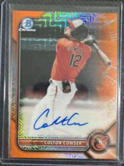 Colton Cowser [Orange Refractor] #BMA-CC Baseball Cards 2022 Bowman Chrome Mega Box Mojo Autographs Prices