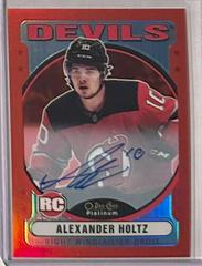 Alexander Holtz [Rainbow] #R-AH Hockey Cards 2021 O-Pee-Chee Rookie Autographs Prices