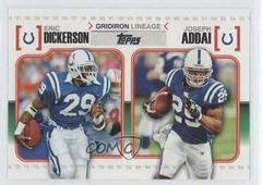 Eric Dickerson, Joseph Addai Football Cards 2010 Topps Gridiron Lineage Prices