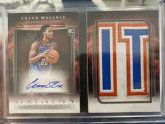Cason Wallace #5 Basketball Cards 2023 Panini Origins Rookie Auto Booklet Patch Prices