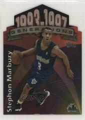 Stephon Marbury #G25 Basketball Cards 1997 Topps Generations Prices