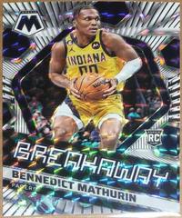Bennedict Mathurin [White] #13 Basketball Cards 2022 Panini Mosaic Breakaway Prices