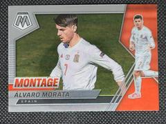 Alvaro Morata Soccer Cards 2021 Panini Mosaic Road to FIFA World Cup Montage Prices