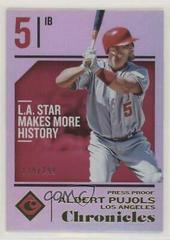 Albert Pujols [Press Proof] #51 Baseball Cards 2018 Panini Chronicles Prices