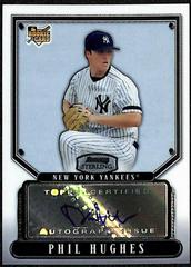 Phil Hughes [Autograph] #BS-PH Baseball Cards 2007 Bowman Sterling Prices